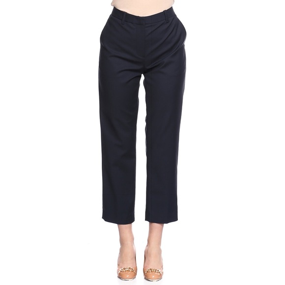 3 for $15 3.1 Phillip Lim Cotton Stretch Mid Rise Straight Ankle Cropped Trouser - Picture 1 of 7
